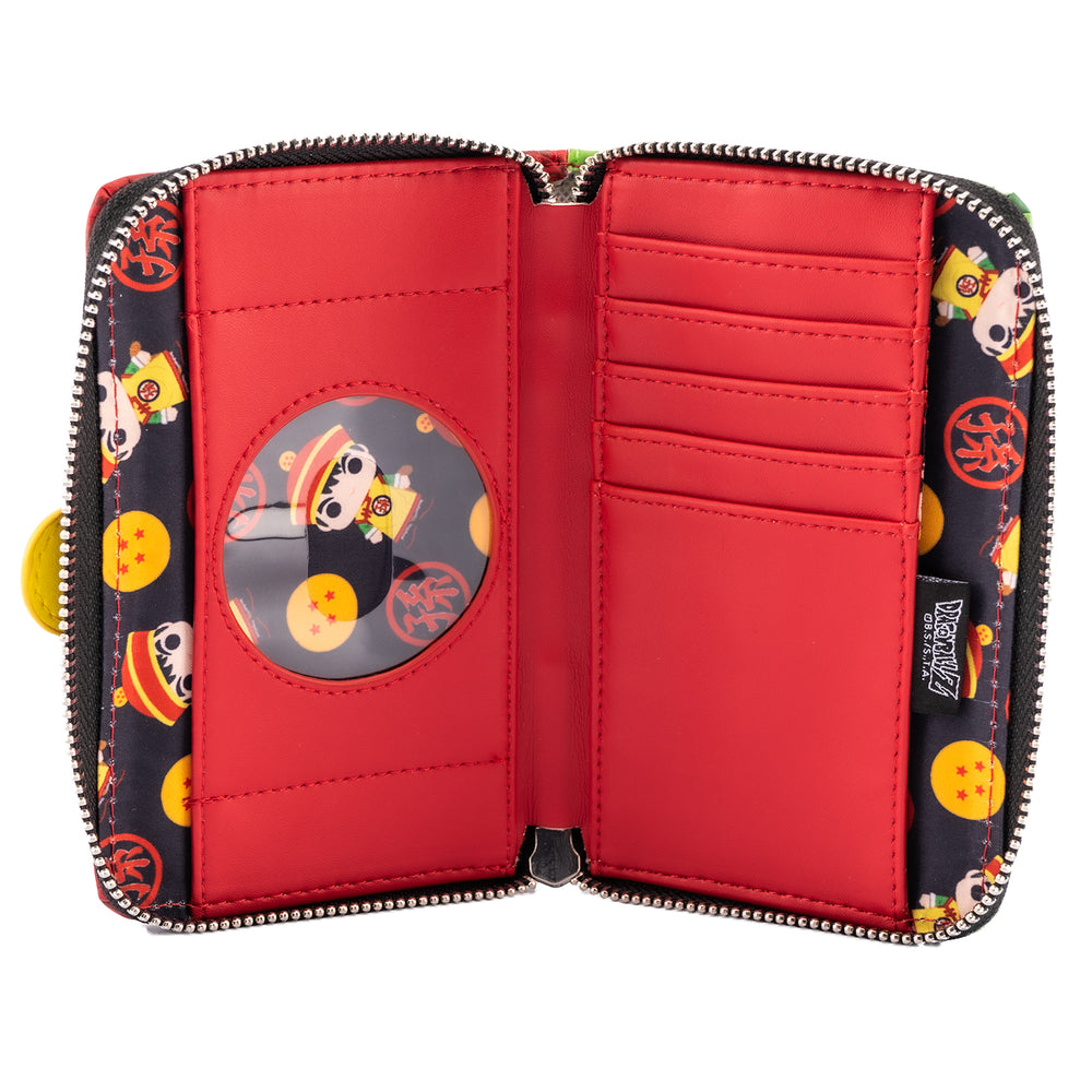 Funko Pop! by Loungefly Dragon Ball Z Gohan and Piccolo Zip Around Wallet Inside View-zoom