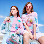 Sleeping Beauty Make it Pink Make it Blue Crop Hoodie Lifestyle View