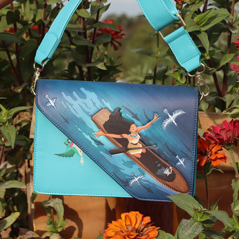 Pocahontas Just Around the Riverbend Crossbody Bag Lifestyle View