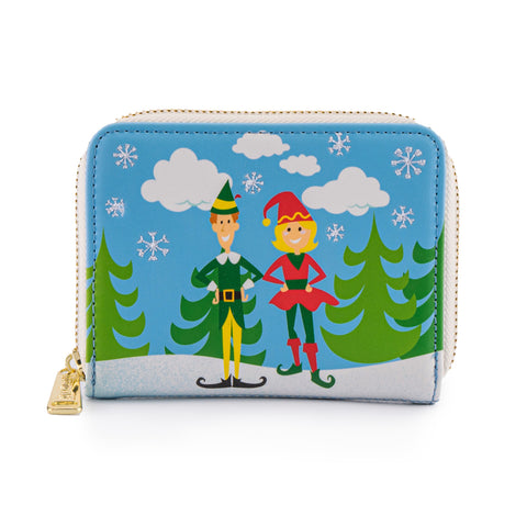 Elf Buddy and Friends Zip Around Wallet Front View