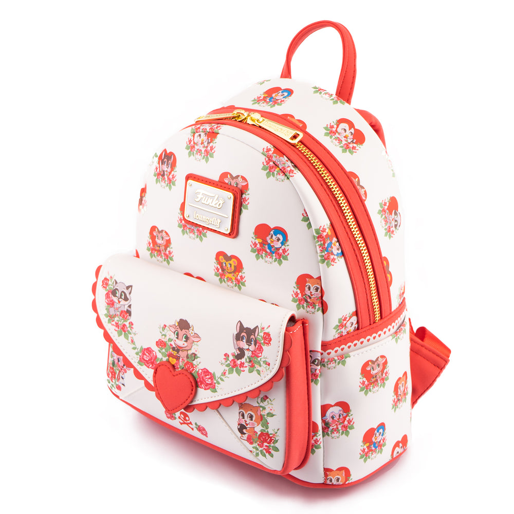 Funko by Loungefly Villainous Valentines Mini Backpack Inside Lining View Side View-zoom