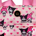 My Melody and Kuromi Reversible Crossbody Bag Inside Lining View