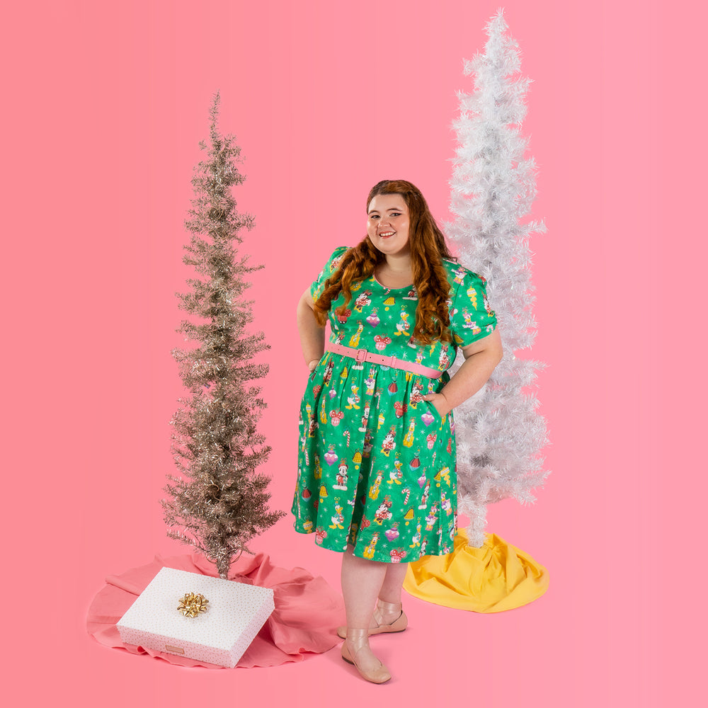 Disney Stitch Shoppe Holiday "Laci" Dress Lifestyle View-zoom