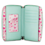 The Mandalorian Grogu Hearts Zip Around Wallet Inside View