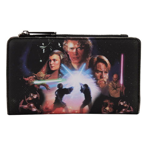 Star Wars Prequel Trilogy Flap Wallet Front View