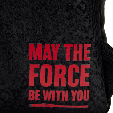 Star Wars Prequel Trilogy Triple Pocket Mini Backpack Closeup Artwork View