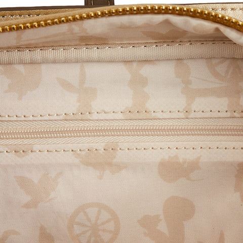 Sleeping Beauty Pin Trader Backpack Inside Lining View