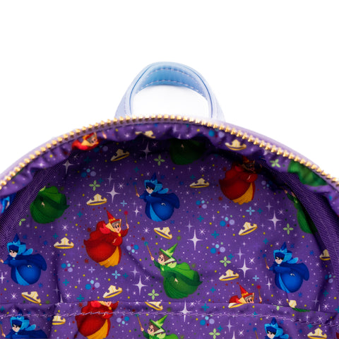 Sleeping Beauty Castle Mini Backpack Inside Lining View