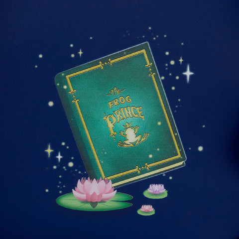 Exclusive - Princess Tiana and the Frog Bayou Scene Light Up Mini Backpack Closeup Artwork View