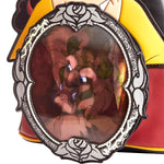 Beauty and the Beast Gaston Villains Scene Mini Backpack Closeup Lenticular View