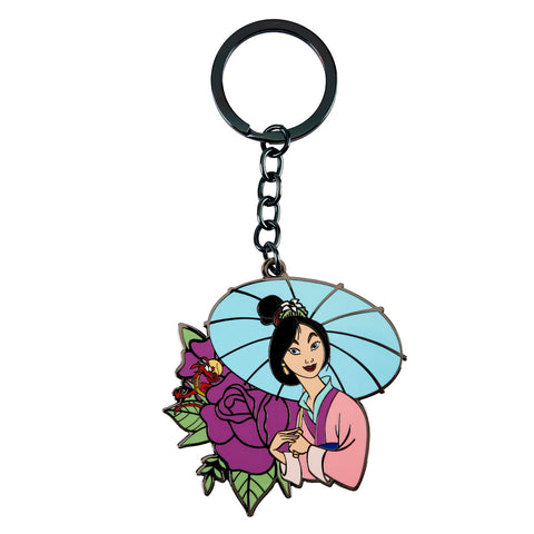 Mulan Floral Tattoo Keychain