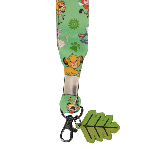 The Lion King Lanyard with Card Holder Closeup Charm View
