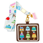 Disney Princess Cakes Lanyard with Card Holder Front View