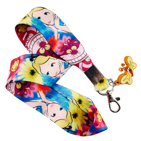 Alice in Wonderland Book Lanyard with Card Holder Lanyard Only View