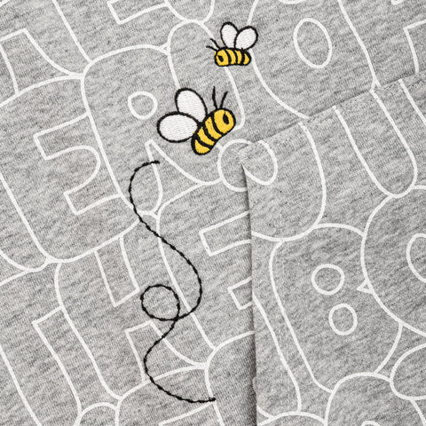 Loungefly Disney Winnie the Pooh Oh Bother Print Hoodie Closeup Bee View