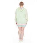 Bambi and Flower Spring Time Hoodie Full Length Back Model View
