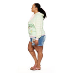Bambi and Flower Spring Time Hoodie Full Length Side Model View