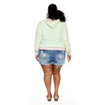 Bambi and Flower Spring Time Hoodie Full Length Back Model View