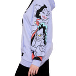 Villains Club Good to be Bad Hoodie Closeup Side Model View