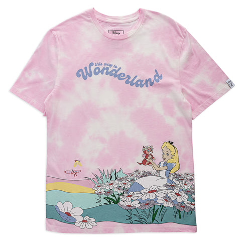 Disney Alice in Wonderland Daisey Fields Print Tee Front Flat View