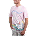 Disney Alice in Wonderland Daisey Fields Print Tee Closeup Front Model View