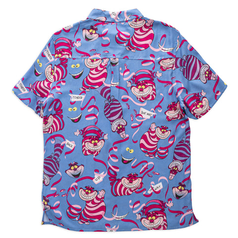 Loungefly Disney Alice in Wonderland Cheshire Cat Camp Shirt Back Flat View