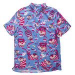 Loungefly Disney Alice in Wonderland Cheshire Cat Camp Shirt Front Flat View