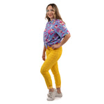 Loungefly Disney Alice in Wonderland Cheshire Cat Camp Shirt Full Side Model View