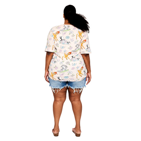 Bambi Spring Time Tee Full Length Back Model View