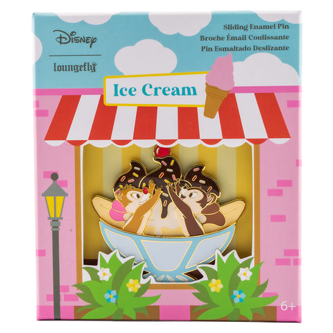 Chip and Dale Sweet Treats Sliding Pin Front View in Box