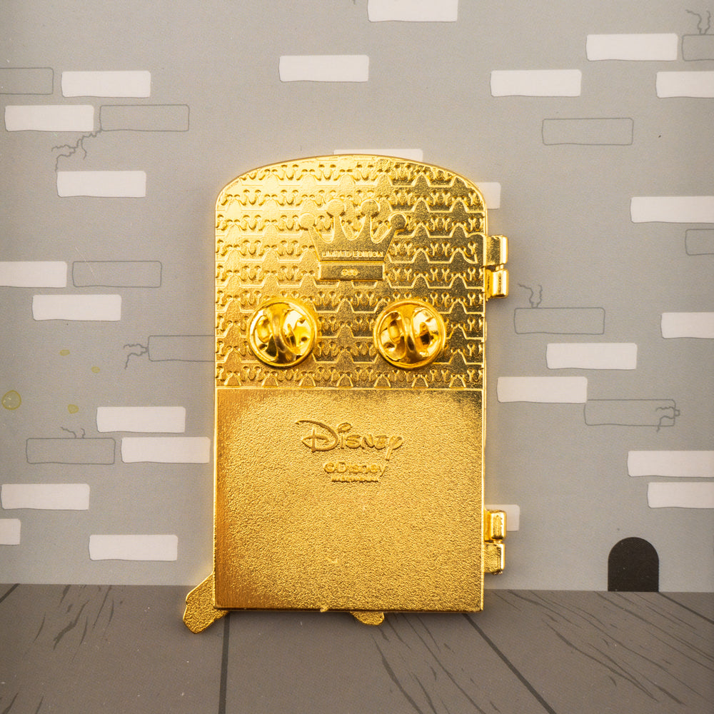 Cinderella Door Evil Stepmother Hinged Pin Back View-zoom
