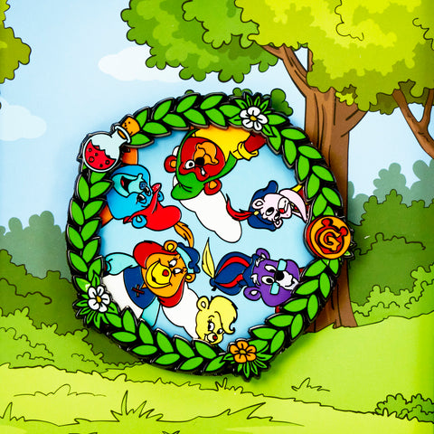 Adventures of the Gummi Bears Spinning Pin Closeup Rotating View