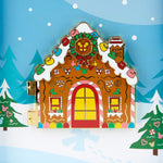 Disney Gingerbread House Mickey and Minnie Mouse Hinged Enamel Pin Closeup View