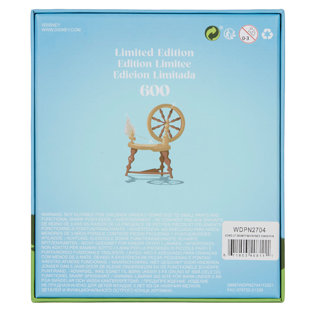 Sleeping Beauty Fairies Sliding Pin Back View in Box-zoom
