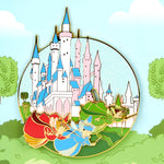 Sleeping Beauty Fairies Sliding Pin Closeup Movement View