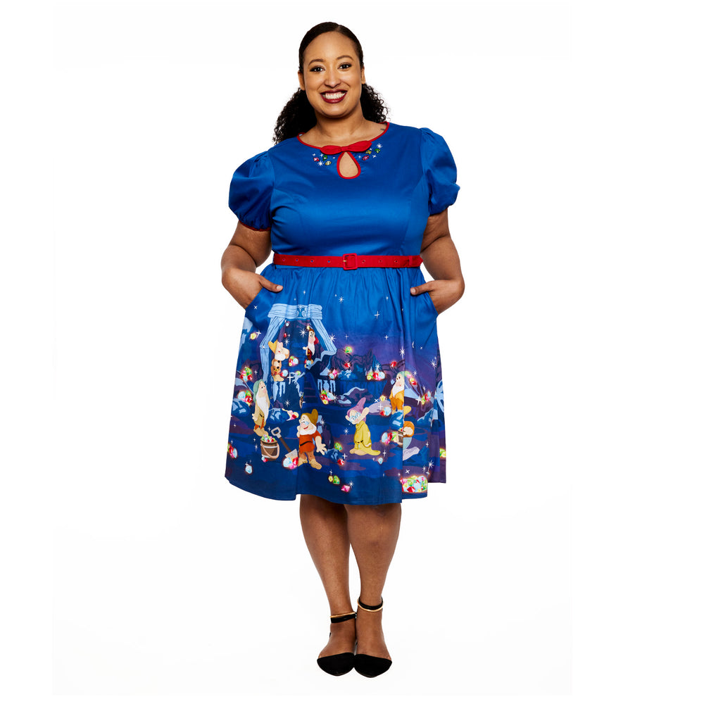 Stitch Shoppe Snow White Lauren Dress Full Length Front Model View-zoom