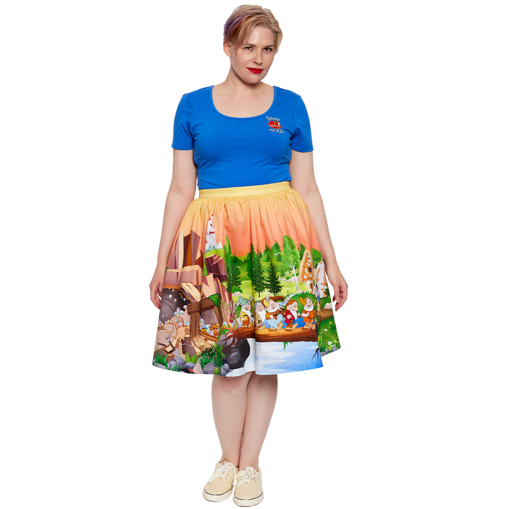 Stitch Shoppe Snow White Sandy Skirt Full Length Front Model View-zoom