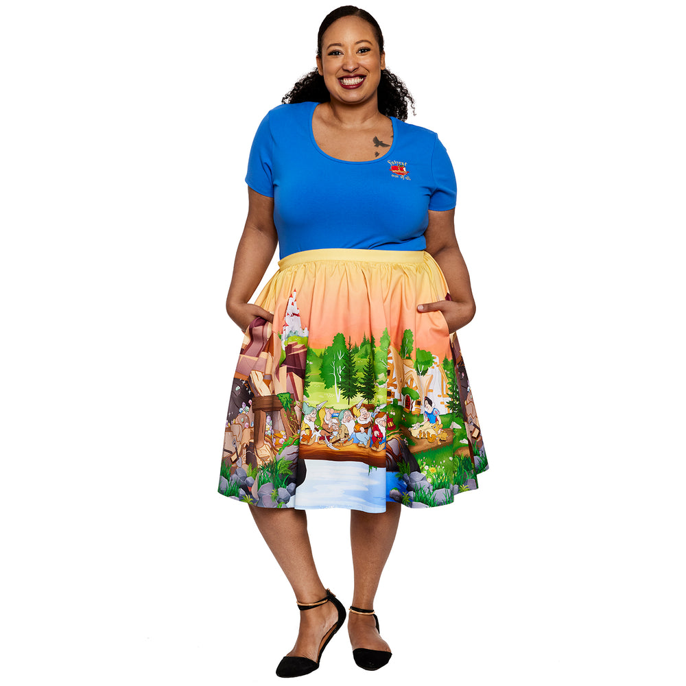 Stitch Shoppe Snow White Sandy Skirt Full Length Front Model View-zoom