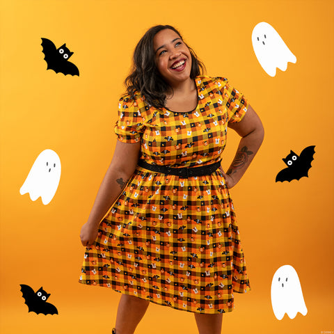 Disney Stitch Shoppe Spooky Minnie Mouse "Laci" Dress Lifestyle View
