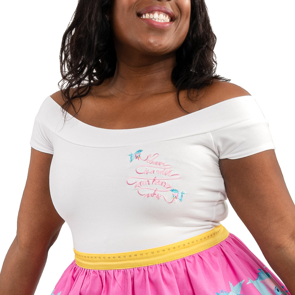Disney Stitch Shoppe Cinderella Embroidered "Dizzy" Fashion Top-zoom