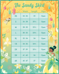 Disney Stitch Shoppe Princess Tiana "Sandy" Skirt