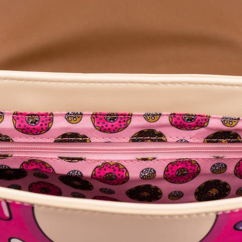Disney Chip and Dale Sweet Treats Crossbody Bag Inside Lining View