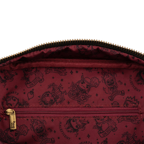 Funko Pop! by Loungefly Disney Villains Tattoo Crossbody Bag Inside Lining View