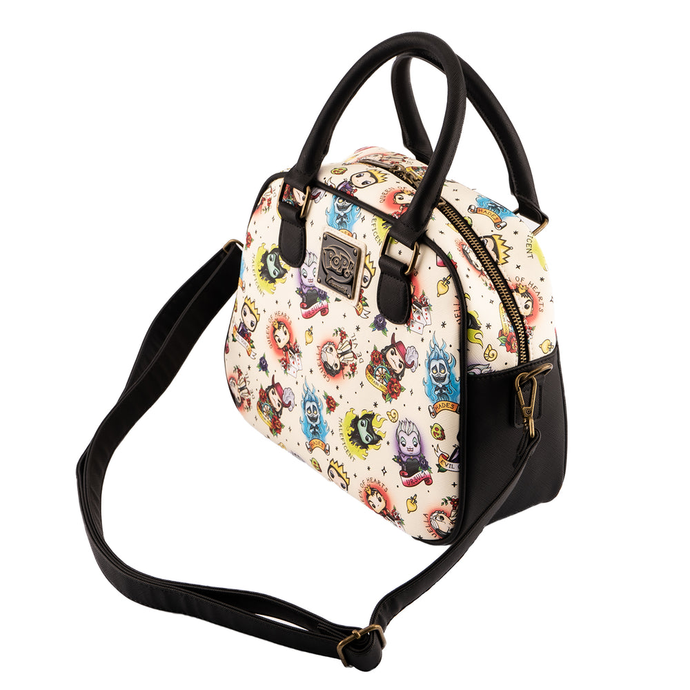 Funko Pop! by Loungefly Disney Villains Tattoo Crossbody Bag Top Side View-zoom