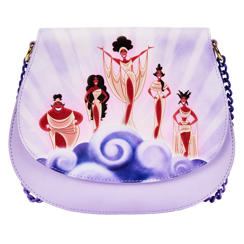 Hercules Muses Clouds Crossbody Bag Front View