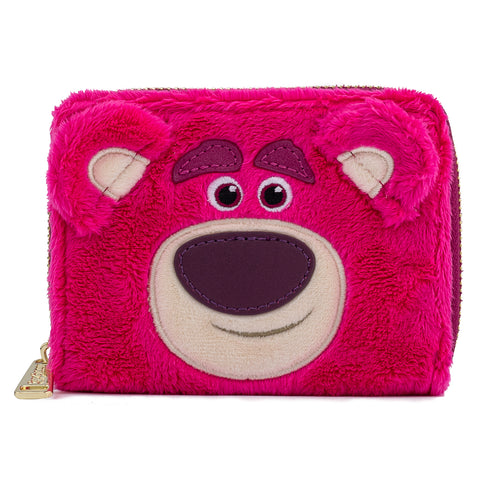 Pixar Lotso Cosplay Plush Zip Around Wallet Front View