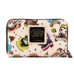 Funko Pop! by Loungefly Disney Villains Tattoo Zip Around Wallet Back View