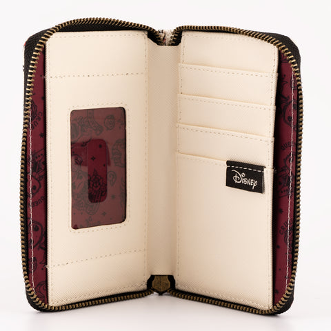 Funko Pop! by Loungefly Disney Villains Tattoo Zip Around Wallet Inside View
