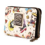 Funko Pop! by Loungefly Disney Villains Tattoo Zip Around Wallet Side View