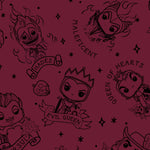 Funko Pop! by Loungefly Disney Villains Tattoo Zip Around Wallet Inside Pattern View